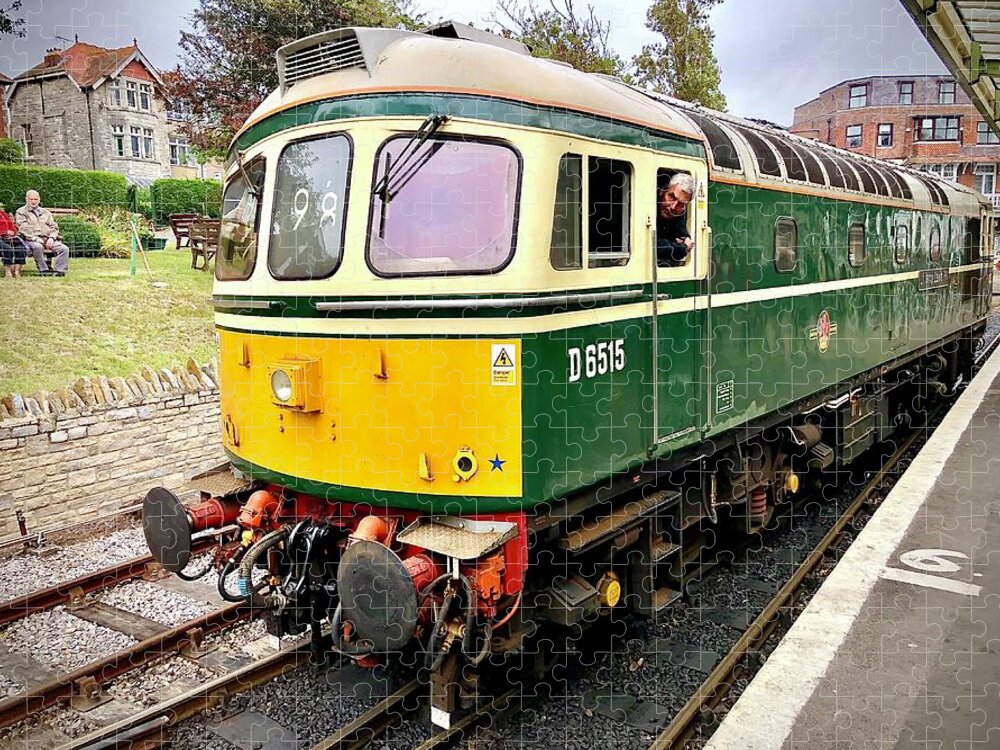 Br Class 65 Jigsaw Puzzle featuring the photograph BR BoBo Class 33 Diesel Locomotive D6515 #2 by Gordon James
