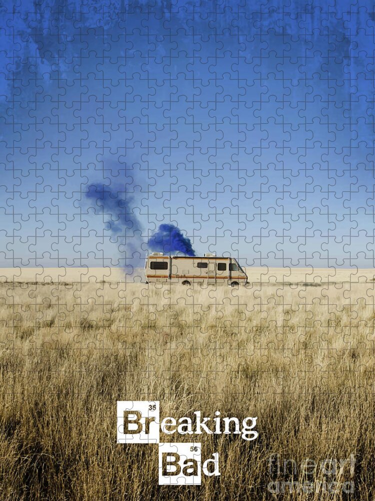 Breaking Bad Jigsaw Puzzle featuring the digital art Breaking Bad - 1 by Bo Kev