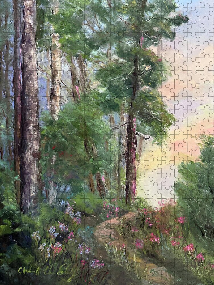 Spring Jigsaw Puzzle featuring the painting Breath of Spring by Charlene Fuhrman-Schulz