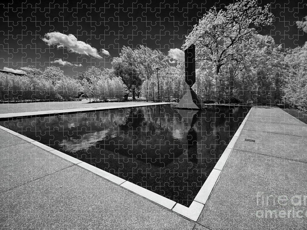 Houston Jigsaw Puzzle featuring the photograph Broken Obelisk by Norman Gabitzsch