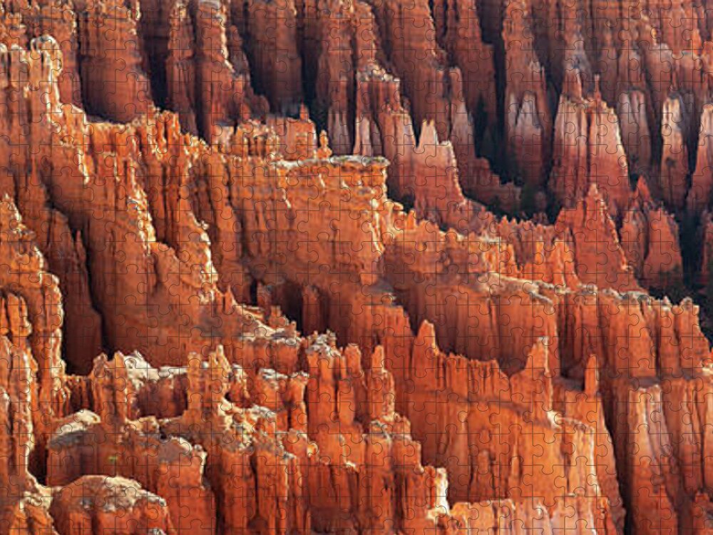 Utah Jigsaw Puzzle featuring the photograph Bryce Canyon Detail Panorama by Aaron Spong