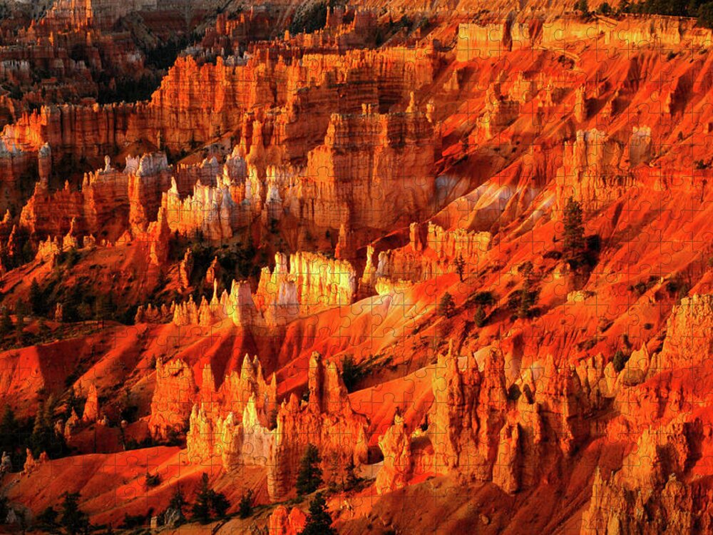 Bryce Canyon Jigsaw Puzzle featuring the photograph Fire Dance - Bryce Canyon National Park. Utah by Earth And Spirit