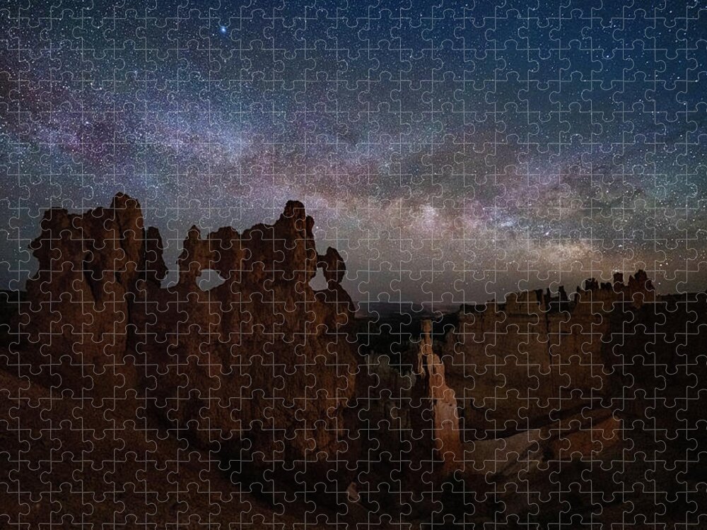  Jigsaw Puzzle featuring the photograph Bryce Milky Way by Judi Kubes