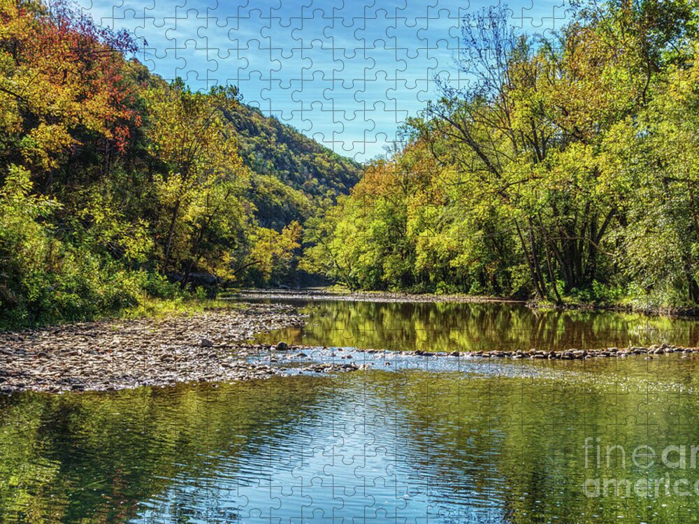 Buffalo National River Jigsaw Puzzle featuring the photograph Buffalo National River At Ponca by Jennifer White