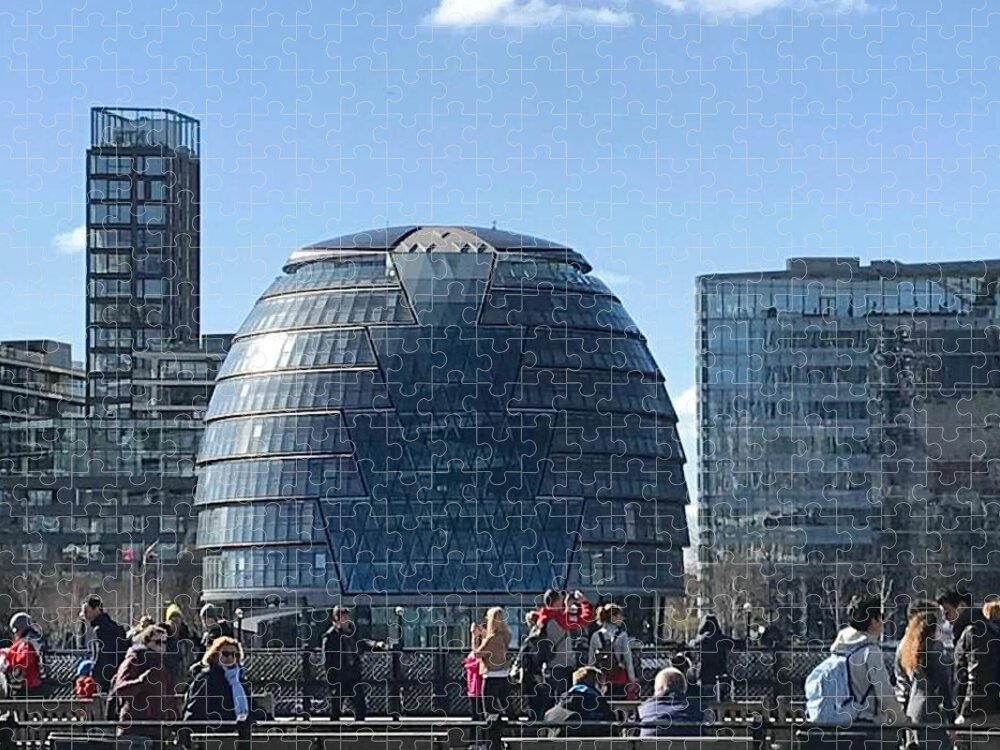 Building Jigsaw Puzzle featuring the photograph London City Hall by Lee Darnell