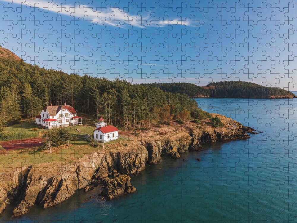 Lighthouse Jigsaw Puzzle featuring the photograph Burrows Island Lighthouse by Michael Rauwolf