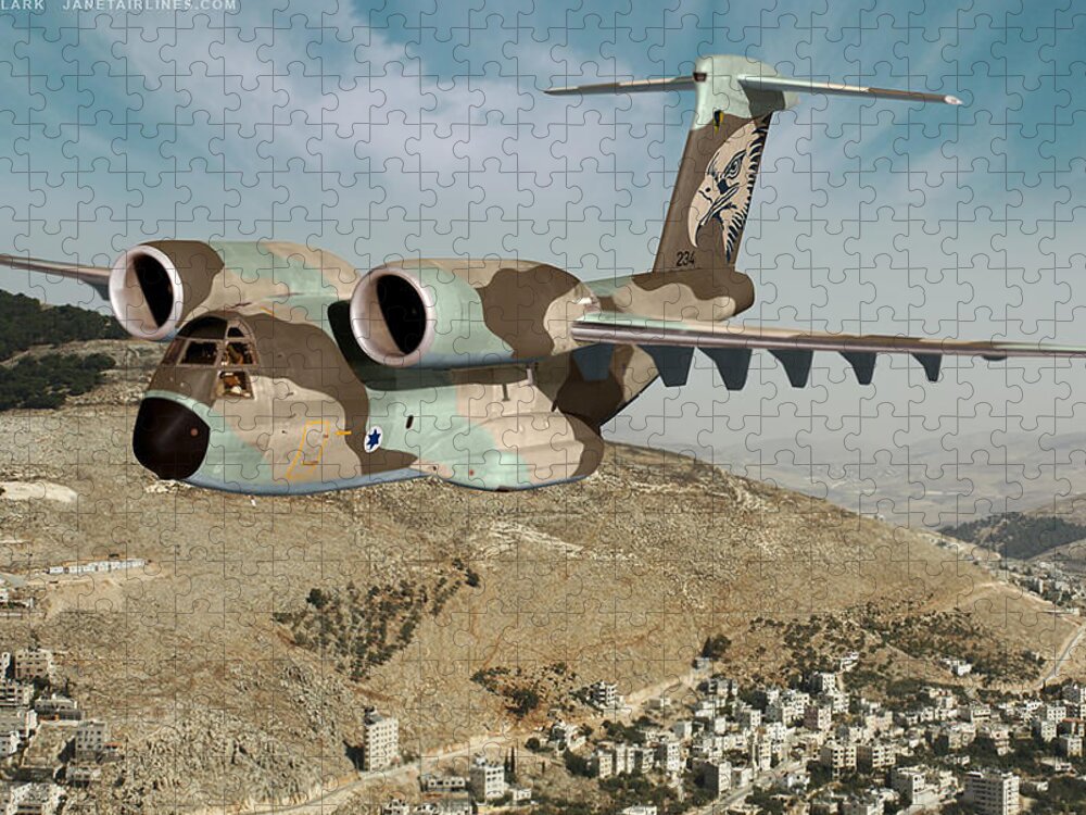 Osprey Jigsaw Puzzle featuring the digital art C-14I Golyat by Custom Aviation Art