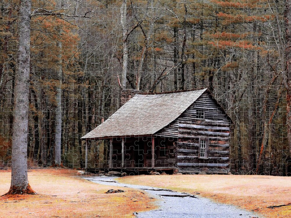 Cabin Jigsaw Puzzle featuring the photograph Cabin Getaway by Rick Nelson
