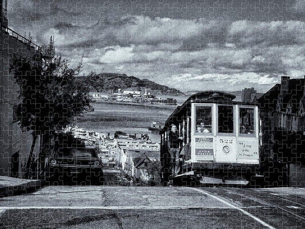 The Buena Vista Jigsaw Puzzle featuring the photograph Cable Car by Tom Singleton