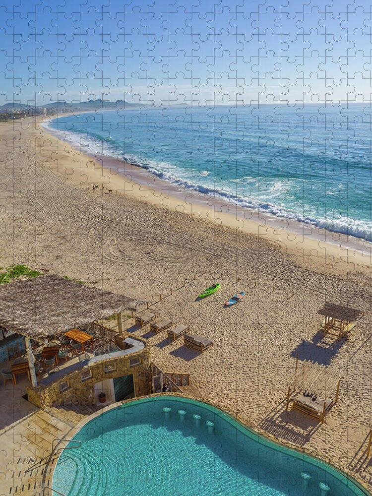 Amazing Jigsaw Puzzle featuring the photograph Cabo San Lucas Beach Pool Mexico by Scott McGuire