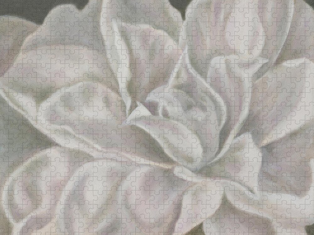 Art Jigsaw Puzzle featuring the painting Camellia by Tammy Pool