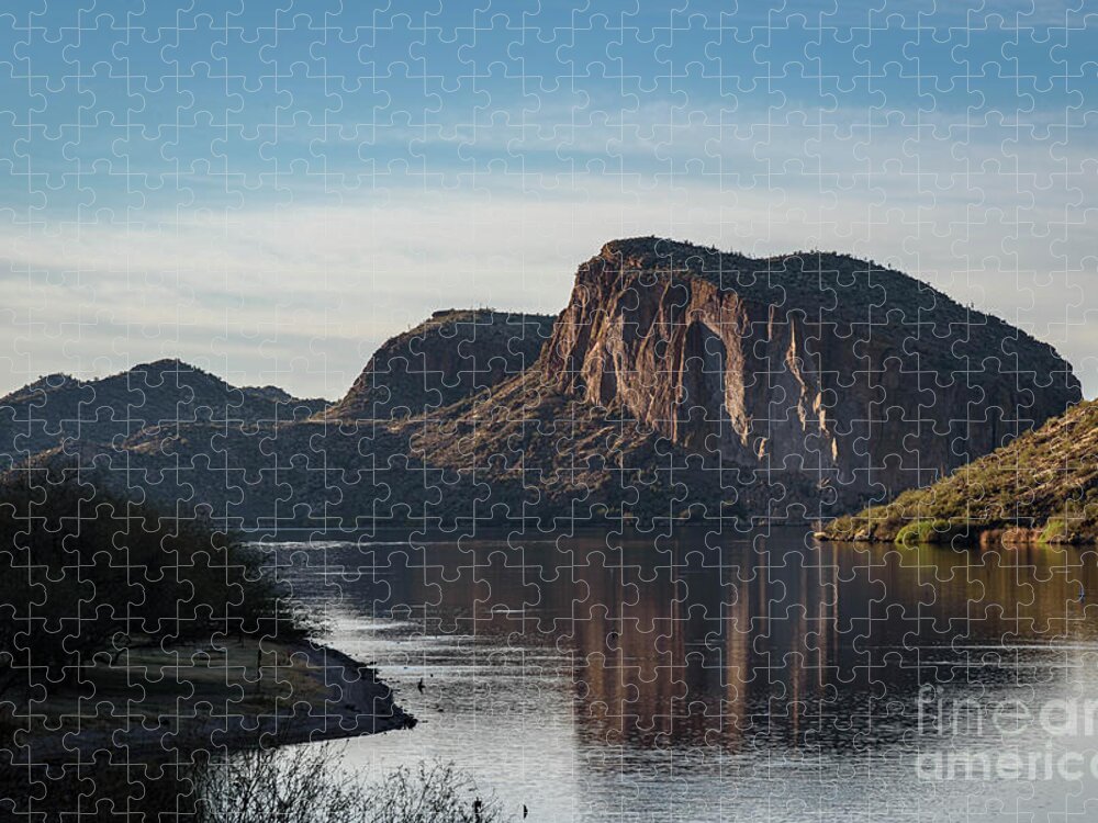 Lake Jigsaw Puzzle featuring the photograph Canyon Lake Serenity by Jeff Hubbard