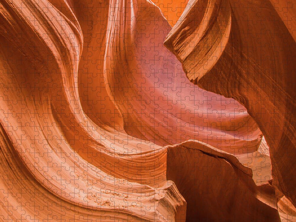 Antelope Canyon Jigsaw Puzzle featuring the photograph Canyon Swirls by Rob Hemphill