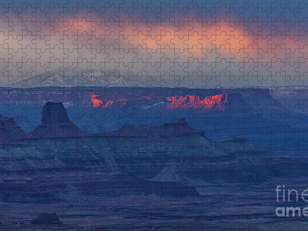 Landscape Jigsaw Puzzle featuring the photograph Canyonlands Storm by Seth Betterly