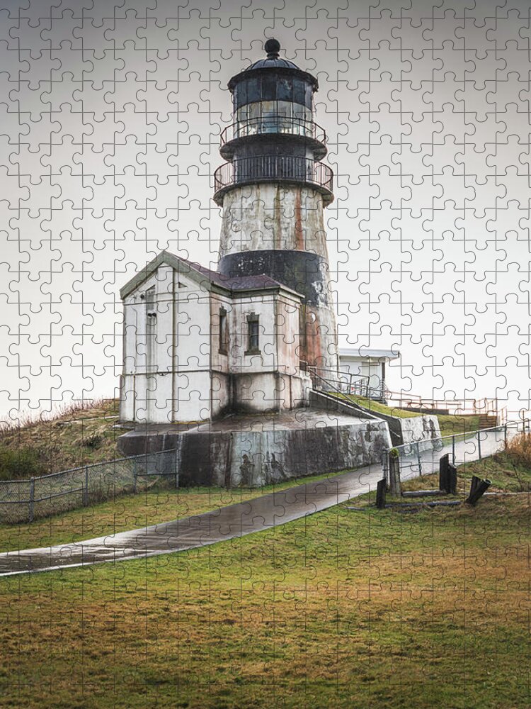 Astoria Jigsaw Puzzle featuring the photograph Cape Disappointment Lighthouse by Ryan Weddle