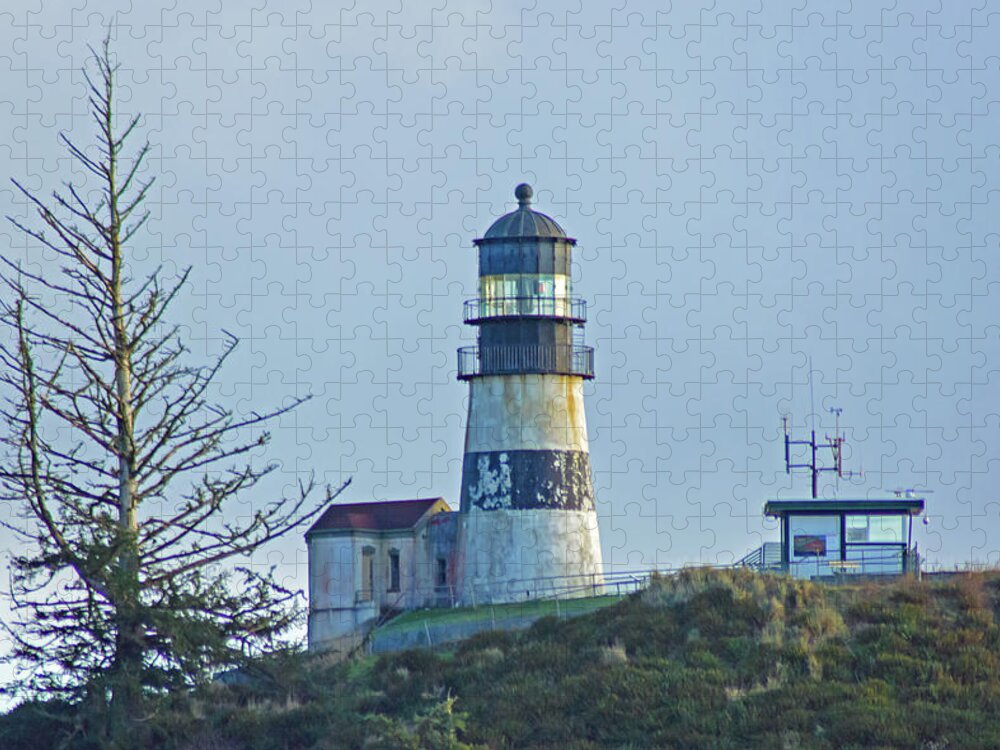 Lighthouse Jigsaw Puzzle featuring the photograph Cape Disappointment Lighthouse by Tikvah's Hope