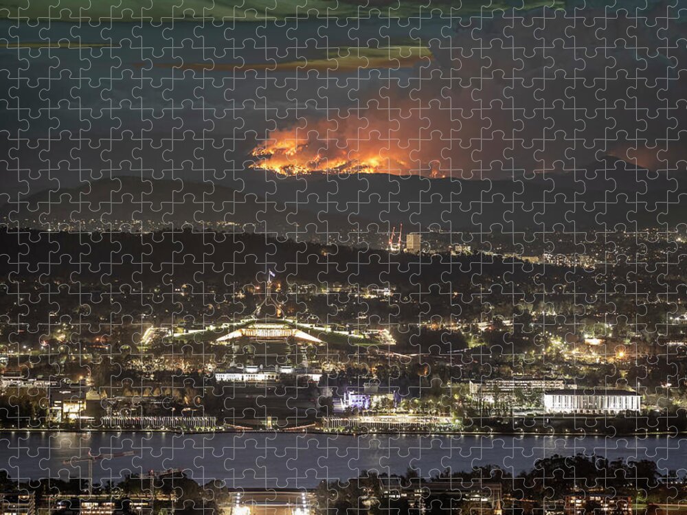Canberra Jigsaw Puzzle featuring the photograph Capital Barbeque by Ari Rex