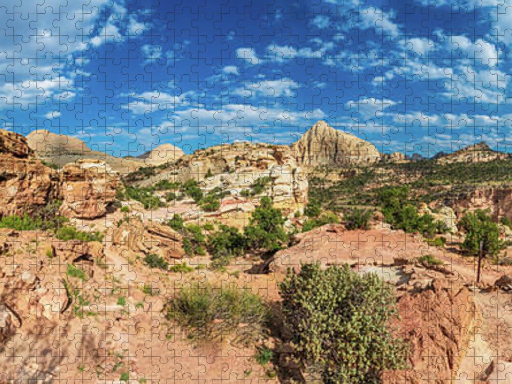 Capitol Reef National Park Jigsaw Puzzle featuring the photograph Capitol Reef Hickman Trail by Sebastian Musial