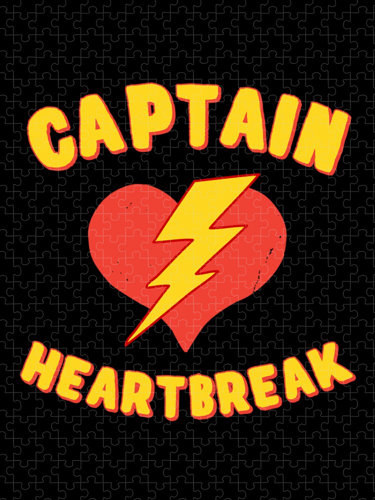 Funny Jigsaw Puzzle featuring the digital art Captain Heartbreak by Flippin Sweet Gear