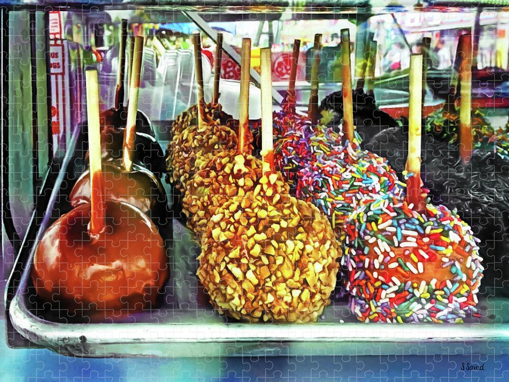 Fair Jigsaw Puzzle featuring the photograph Caramel Apples With Sprinkles and Nuts by Susan Savad
