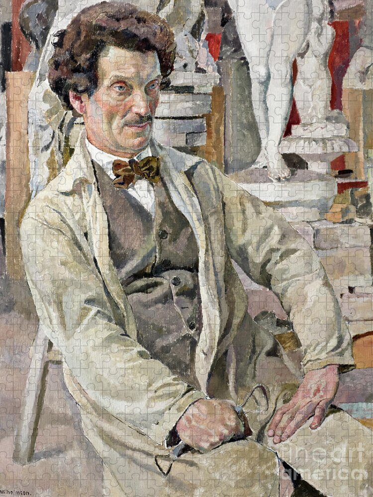 1924 Jigsaw Puzzle featuring the painting Carl Eldh by Carl Wilhelmson