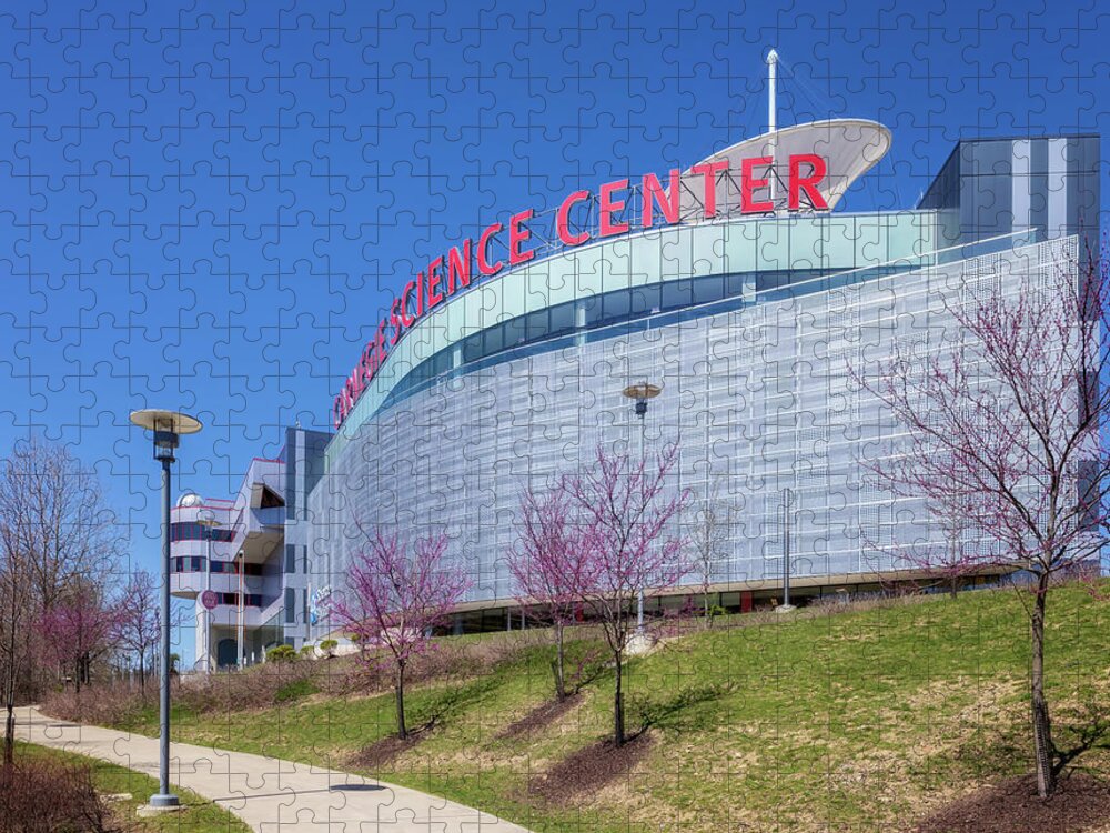 Carnegie Science Center Jigsaw Puzzle featuring the photograph Carnegie Science Center - Pittsburgh, PA by Susan Rissi Tregoning