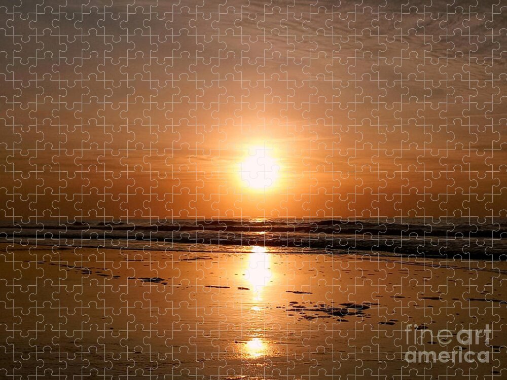 Sunrise Jigsaw Puzzle featuring the photograph Carolina Sunrise by Dani McEvoy