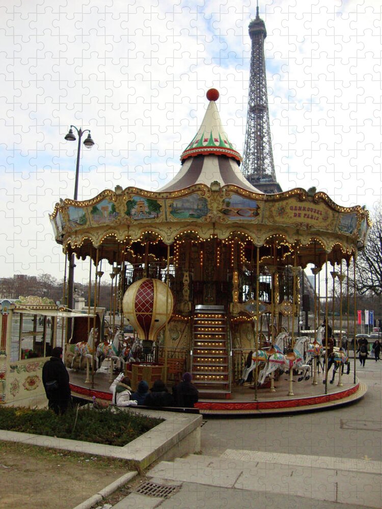 Carousel Jigsaw Puzzle featuring the photograph Carrousel de Paris by Roxy Rich