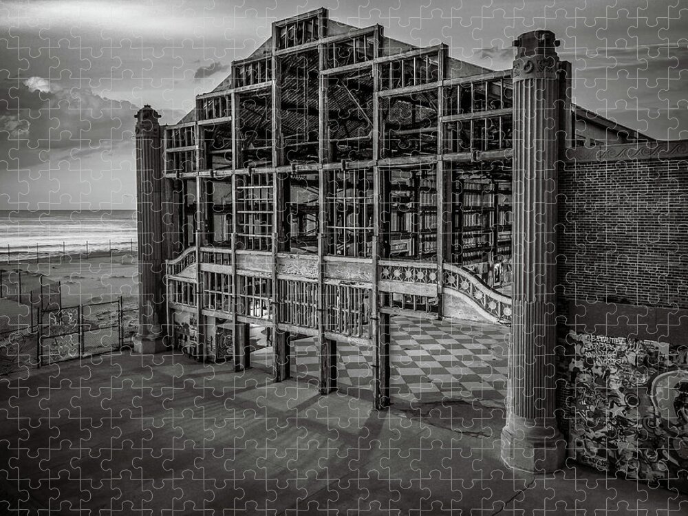 Nj Shore Photography Jigsaw Puzzle featuring the photograph Casino building - Asbury Park by Steve Stanger