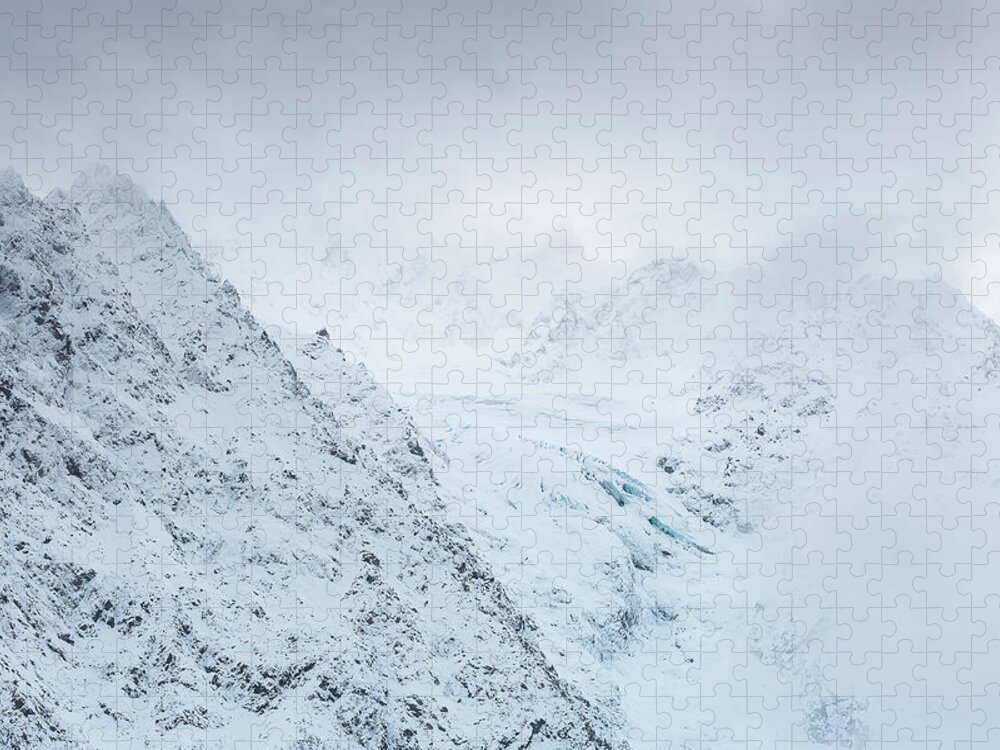 Mountain Landscape Jigsaw Puzzle featuring the photograph Casset Glacier - French Alps by Paul MAURICE