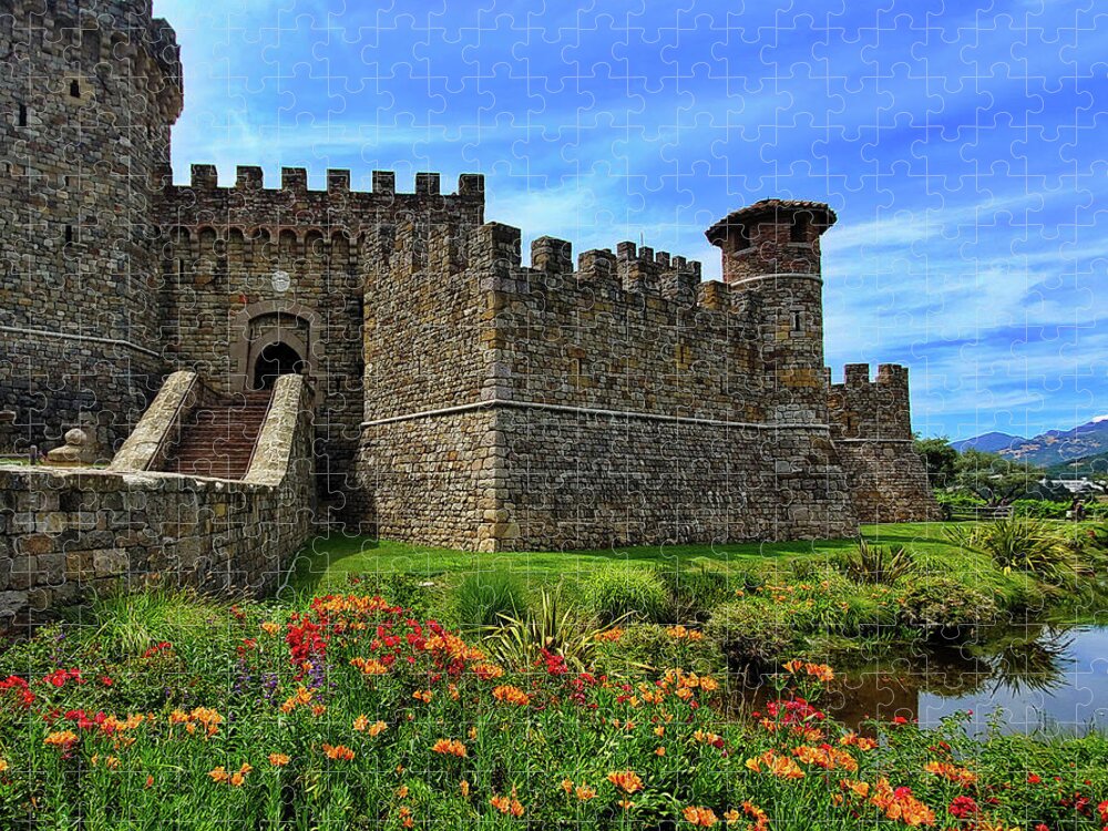 Castle Jigsaw Puzzle featuring the photograph Castello di Amorosa Winery by Harold Rau