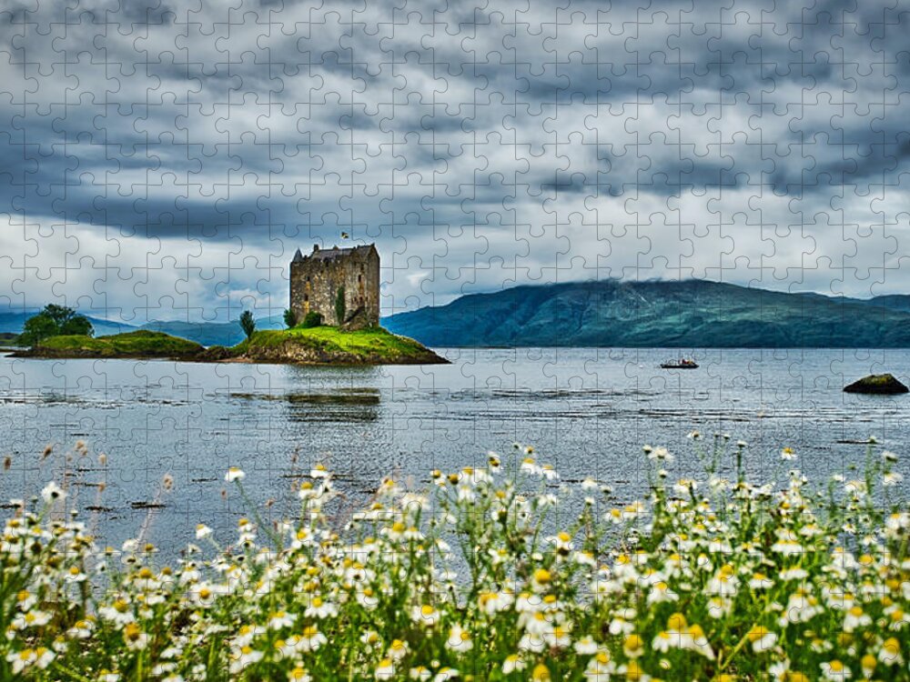 Scotland Jigsaw Puzzle featuring the photograph Castle Stalker #2 - Scotland by Stuart Litoff