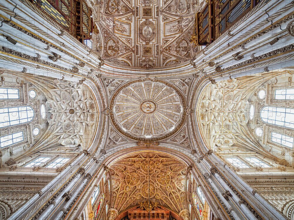 Mezquita Jigsaw Puzzle featuring the photograph Cathedral Mosque of Cordoba Interior by Artur Bogacki