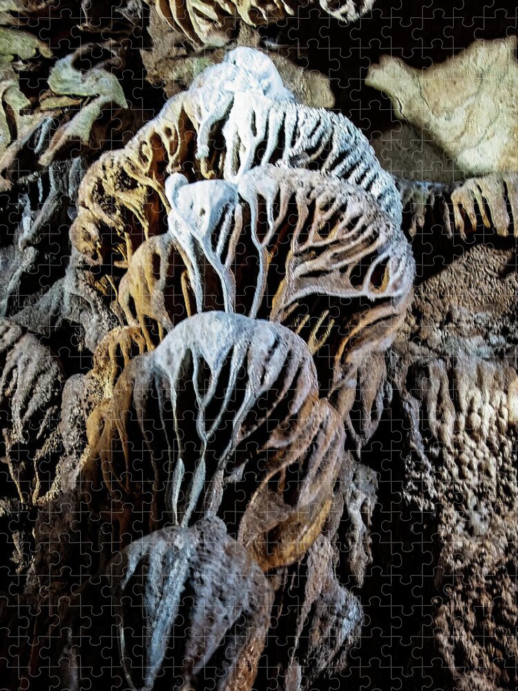 Unusual Cave Images Jigsaw Puzzle featuring the photograph cave 006 Carter Caves by Flees Photos