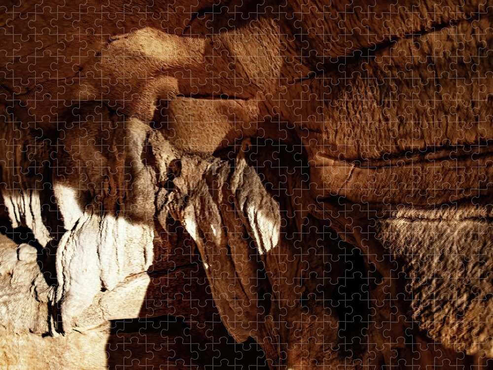 Unusual Cave Images Jigsaw Puzzle featuring the photograph Cave 018 Carter Caves by Flees Photos