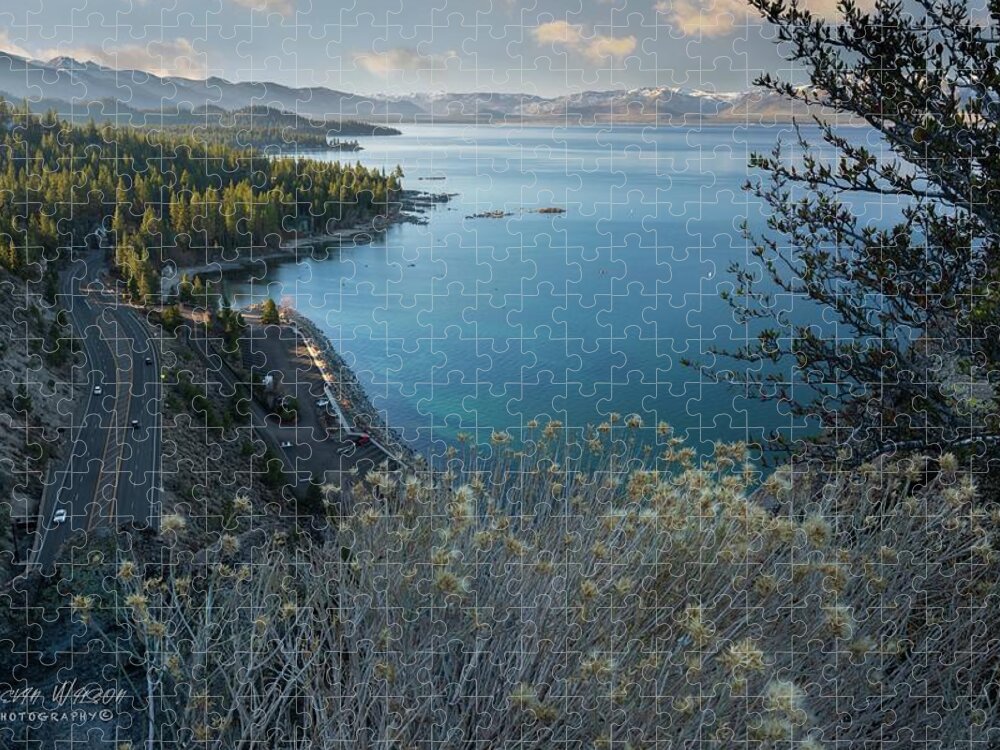 Tahoe Jigsaw Puzzle featuring the photograph Cave Rock by Devin Wilson