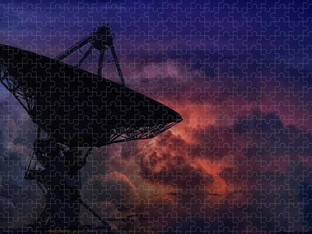 Radio Telescope Jigsaw Puzzle featuring the photograph CDpx_01587 by Clark Dunbar