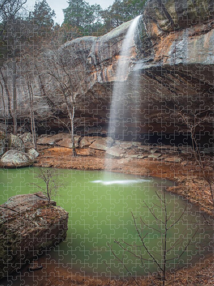 Waterfall Jigsaw Puzzle featuring the photograph Cedar Falls by Grant Twiss