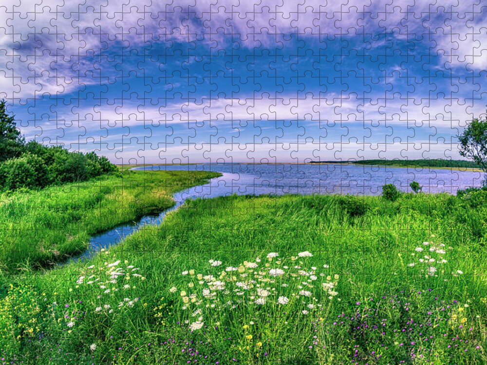 Atlantic Jigsaw Puzzle featuring the photograph Celtic Shores Coastal Trail 02 by Ken Morris