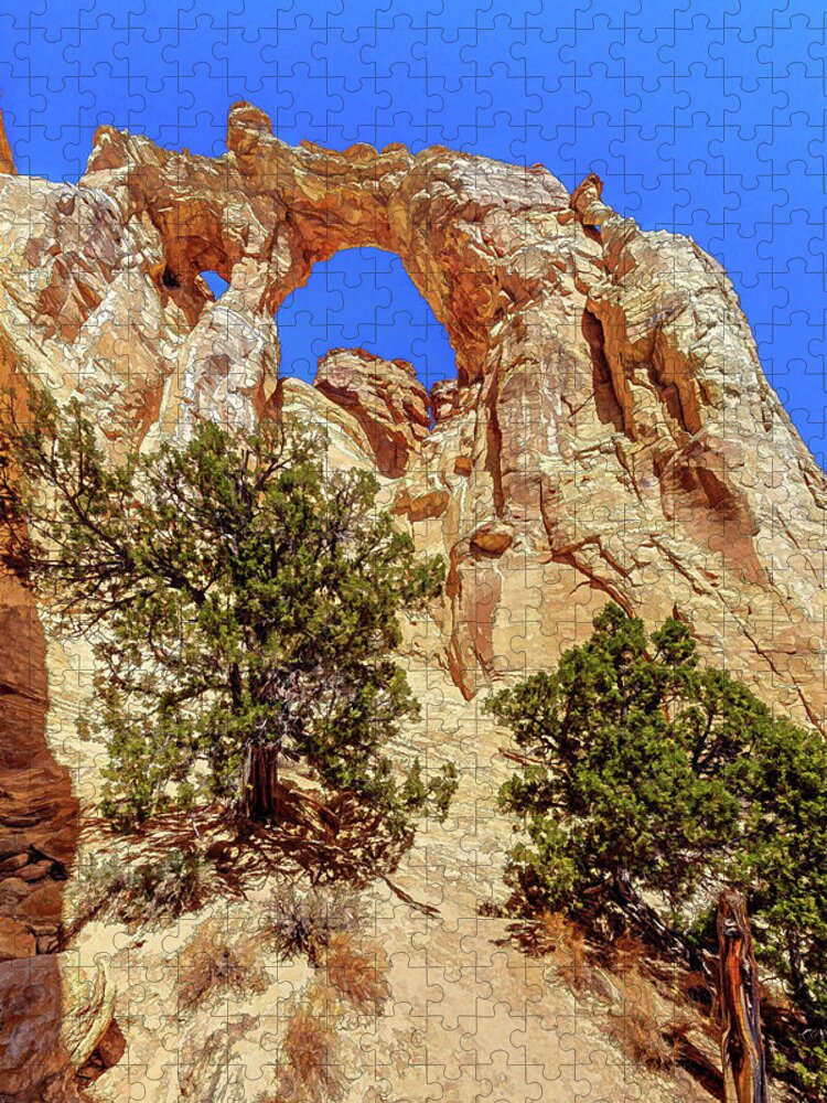 Natural Rock Arch Jigsaw Puzzle featuring the photograph Centuries of Existence by ABeautifulSky Photography by Bill Caldwell