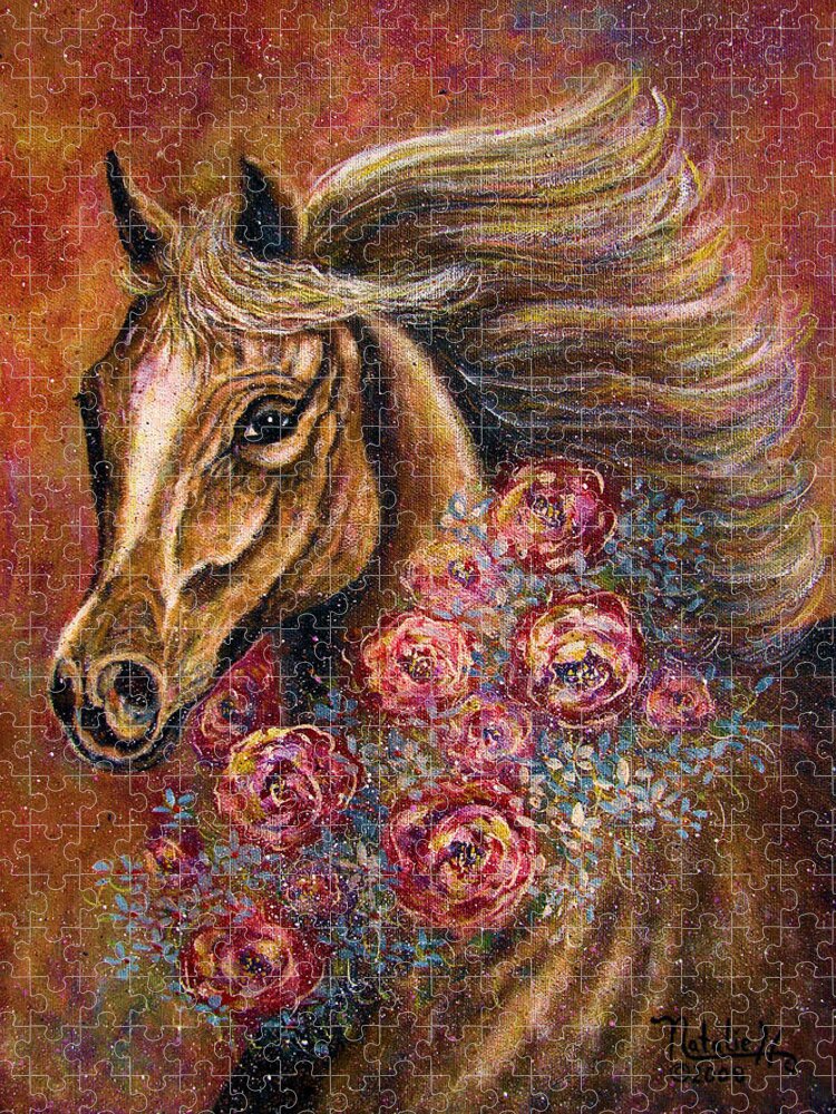 Horse Jigsaw Puzzle featuring the painting Champion by Natalie Holland