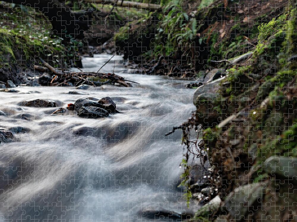 Brook Jigsaw Puzzle featuring the photograph Change in the air by Gavin Lewis