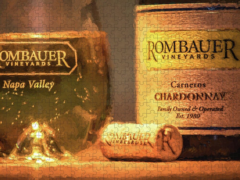 Chardonnay Jigsaw Puzzle featuring the photograph Chardonnay of Napa Valley 6 by David Letts