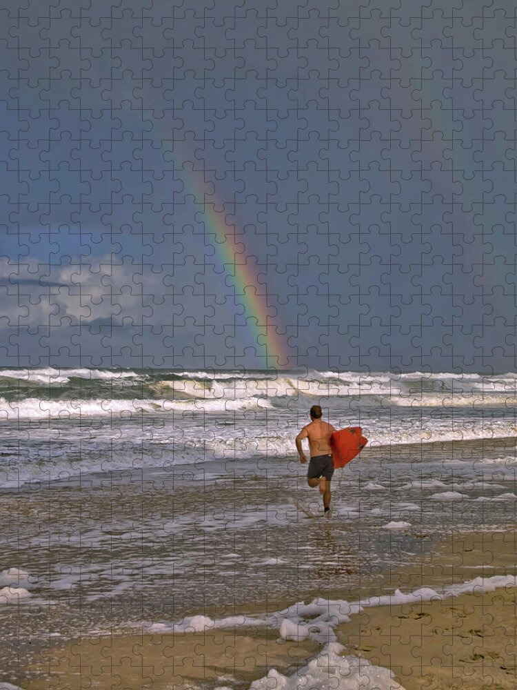 Lifestyle Ocean Art Jigsaw Puzzle featuring the photograph Chasing Rainbows by Az Jackson