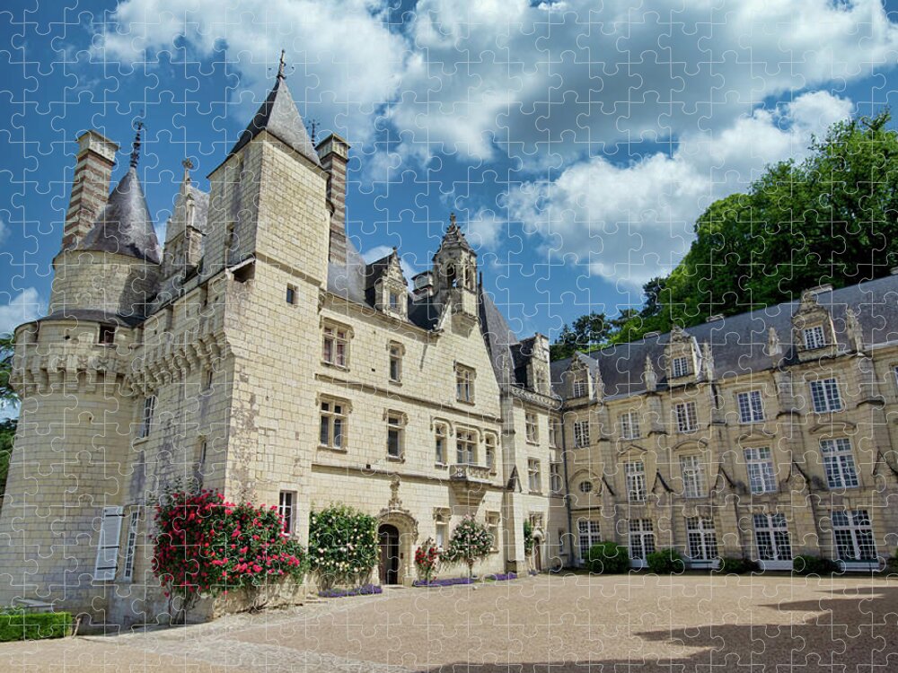 Usse Jigsaw Puzzle featuring the photograph Chateau d'Usse by Matthew DeGrushe