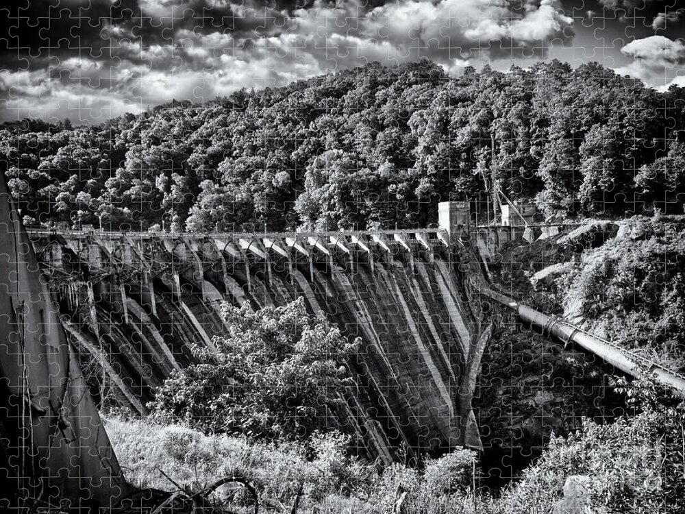 North Carolina Jigsaw Puzzle featuring the photograph Cheoah River Dam 2 by Phil Perkins