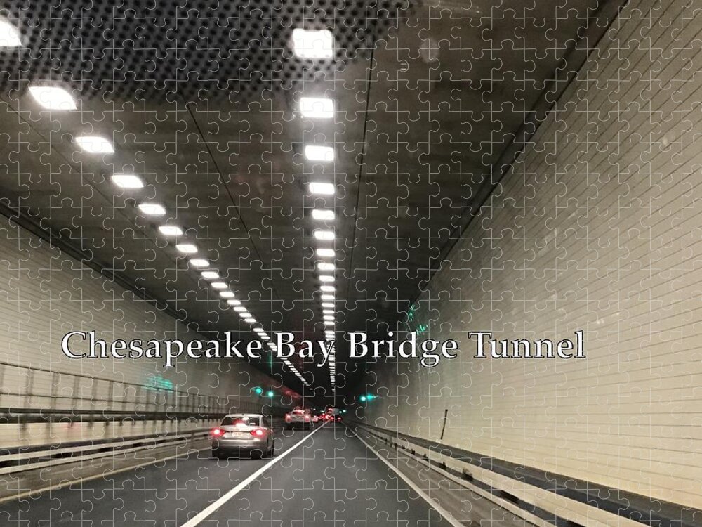 Chesapeake Jigsaw Puzzle featuring the photograph Chesapeake Bay Bridge Tunnel 3 by Catherine Wilson