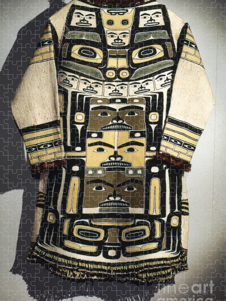 Antique Jigsaw Puzzle featuring the tapestry - textile Chilkat Tunic by Granger