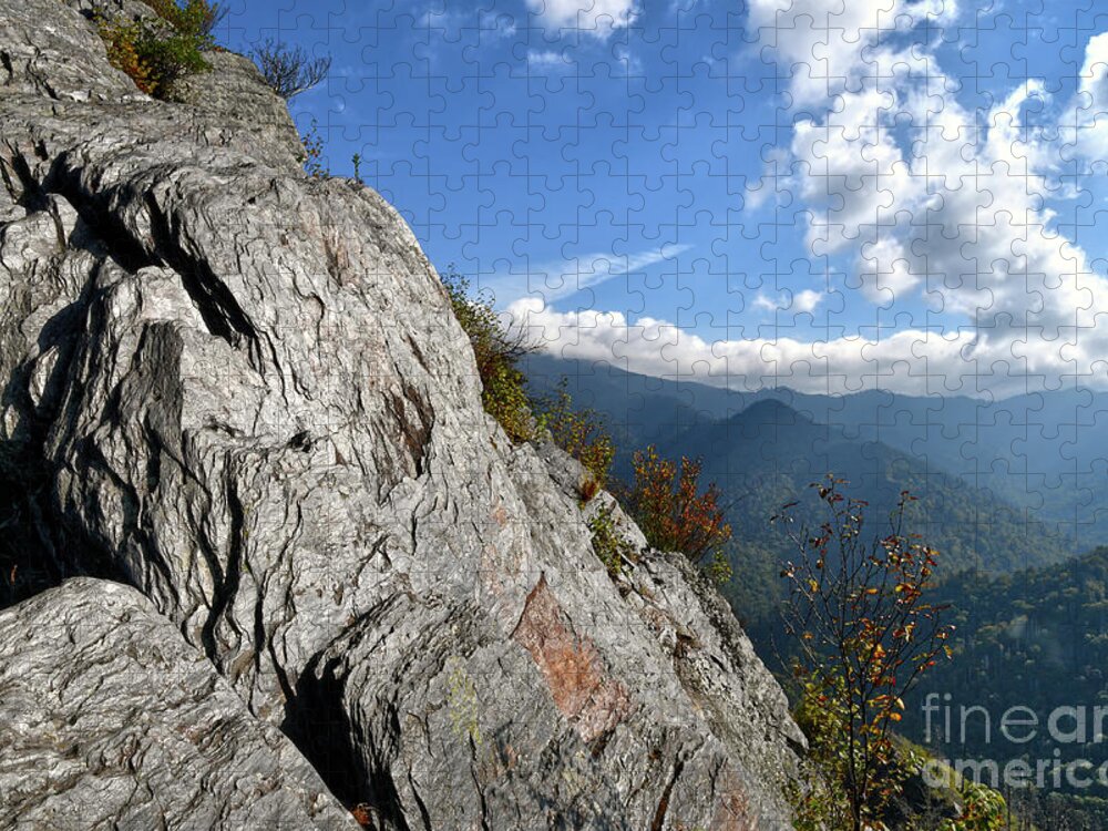 Chimney Tops Jigsaw Puzzle featuring the photograph Chimney Tops 14 by Phil Perkins