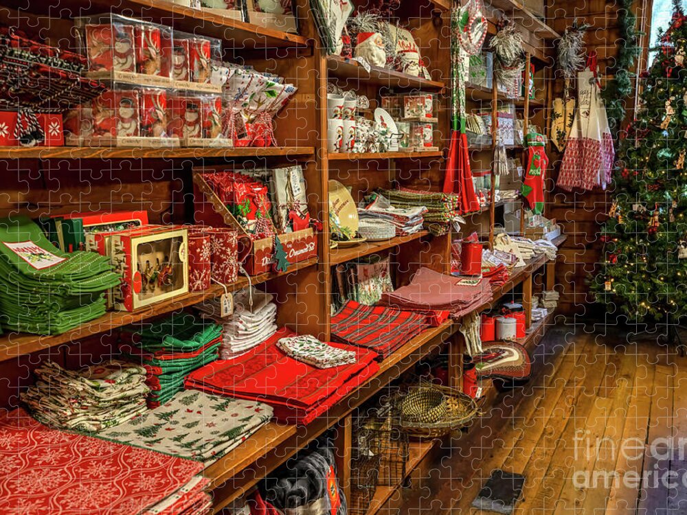 Mast Country Store Jigsaw Puzzle featuring the photograph Christmas corner at the Mast Country Store by Shelia Hunt